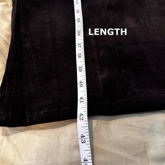 NEW PHOTOS! CORDUROYS, DENIM BOOTCUT, BLACK, SIZE WOMEN 24W, STRETCH FABRIC, FLY - Picture 6 of 16